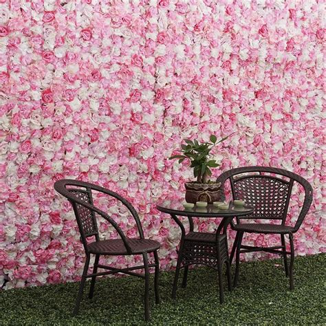 Artificial Rose Flower Wall Panel Home Wedding Backdrop Main Road