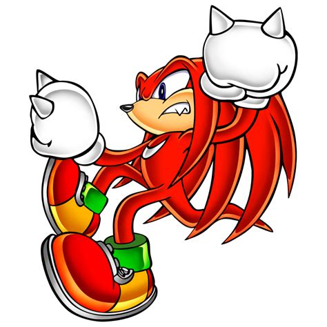 Artwork Of Knuckles From ‘sonic Adventure On The Dreamcast Sonic