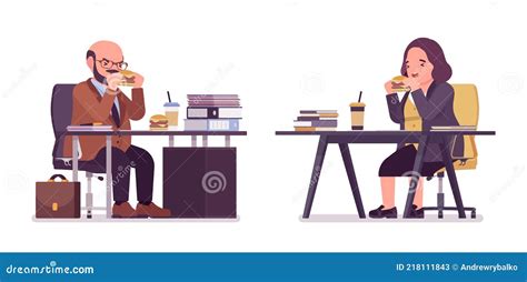 Chubby Man Eating And Sitting Illustration Cartoon Character 51827702