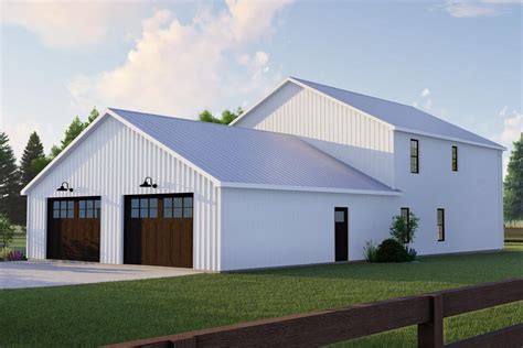 4841 Sq Ft Modern Barndominium W 3 Car Garage Metal Building Homes