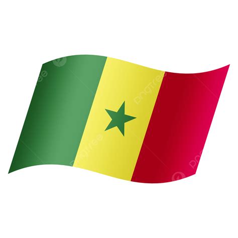 diseño simple de la bandera nacional de senegal png bandera del país bandera de la nación