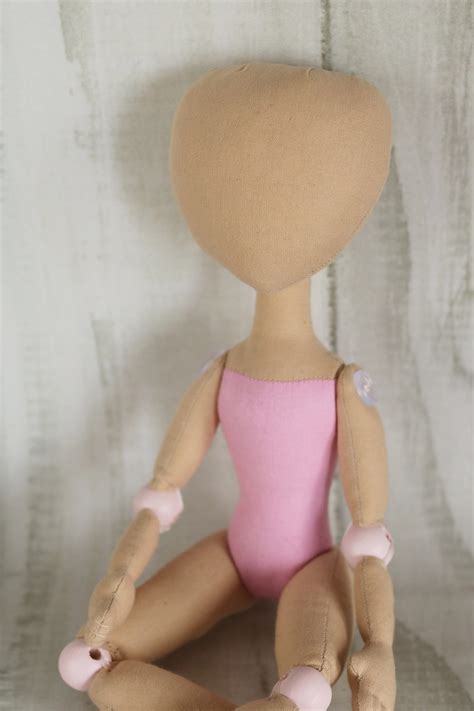 Doll Body 33cm 12 9in Doll Making Cloth Doll Body Textile Etsy