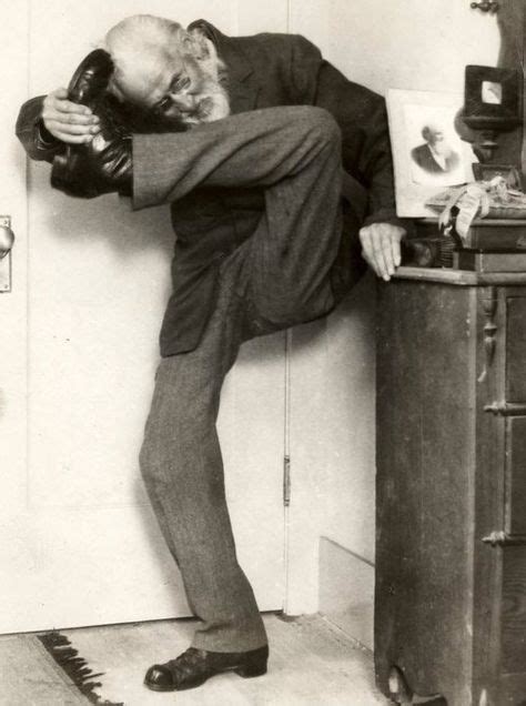 Sigmund Freud Trying To Put His Leg Behind His Neck Sigmund Freud