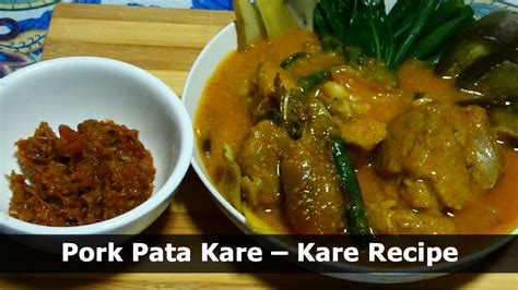 Pork Pata Kare Kare Recipe Kusina Master Recipes