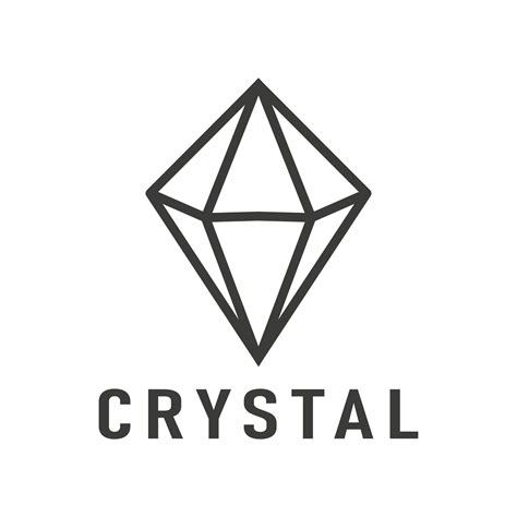 Diseño De Logotipo Vectorial Logotipo De Cristal En Estilo Lineal