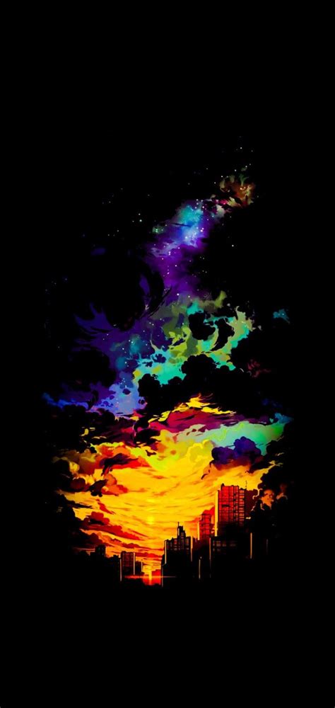 Amoled Anime Sunset Wallpaper Iphone Android Background Followme