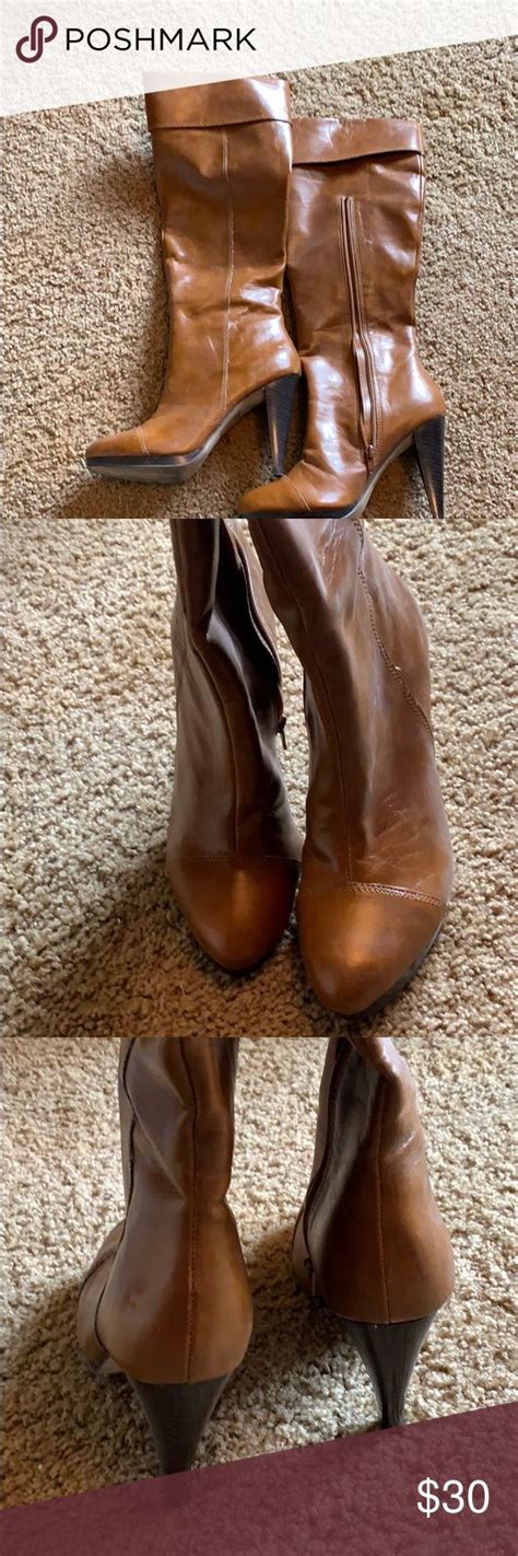 Tall Light Brown Boots Size 8 Boots Light Brown Boots Brown Boots