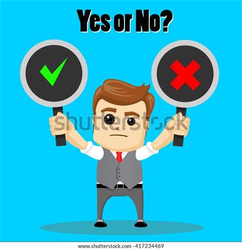 Yes No Choice Business Concept Web Stock Vector Royalty Free 417234469