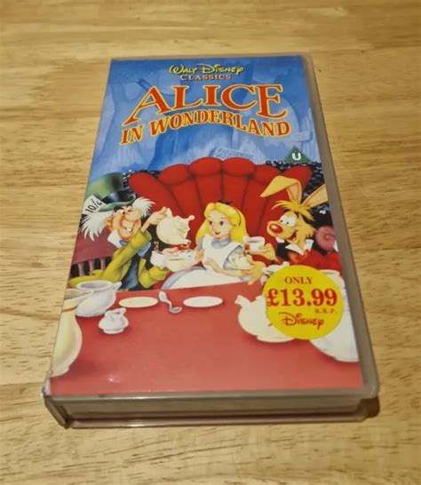 WALT DISNEY CLASSICS Alice In Wonderland VHS Video Vintage 5 00
