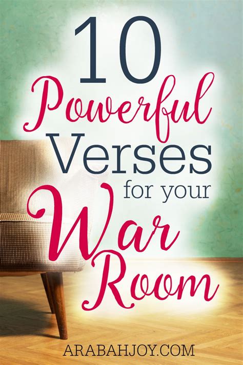 10 Powerful Verses For Your War Room Wall Scriptures Do