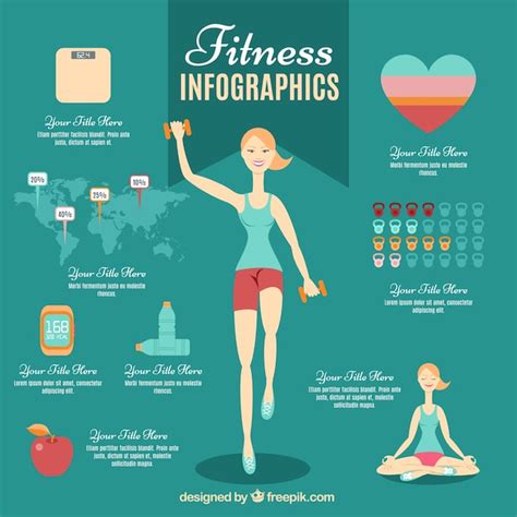 Fitness Woman Infographic Vector Free Download