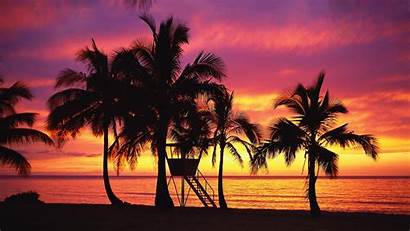 Hawaii Nature Sunset Wallpapers Beach Waikiki Pixelstalk