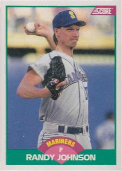 Johnson was 25 years old when he broke into the big leagues on. 1989 Score Rookies Traded Randy Johnson #77T Baseball Card Value Price Guide