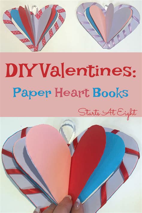 Diy Valentine Paper Heart Books Startsateight
