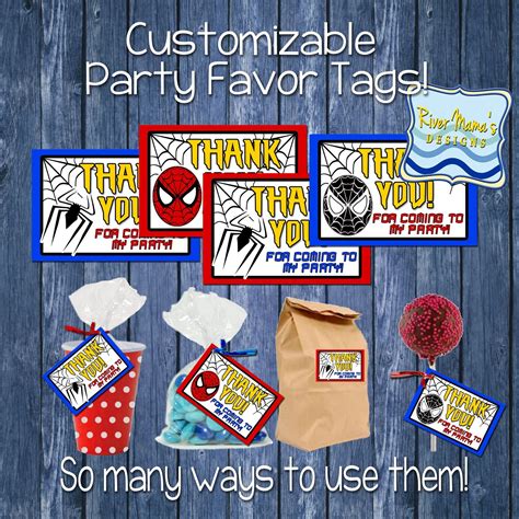 Free Printable Spiderman Thank You Tags Printable Word Searches