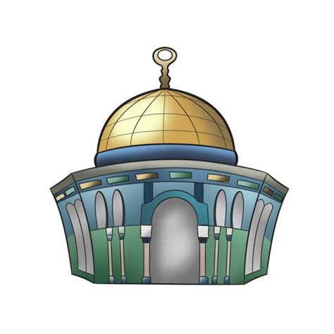 Kalian juga bisa mewarnai dengan. Masjid Kartun Vektor - Gambar Islami