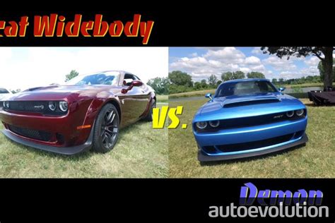 Watch 2018 Dodge Challenger Widebody Vs Dodge Challenger Demon