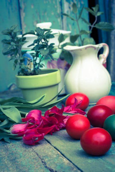 Beautiful Easter Painted Eggs — Stock Photo © Julietart