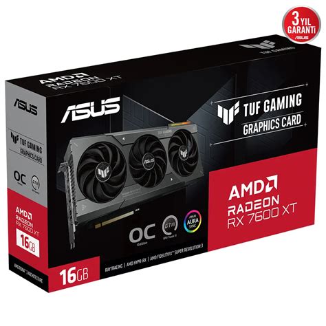 Asus Tuf Gaming Radeon Rx 7600 Xt Oc Tuf Rx7600xt O16g Gaming 16gb