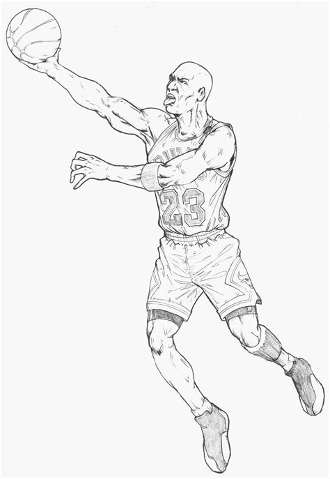 Dibujo De Michael Jordan Para Colorear Dibujos Para Colorear Imprimir