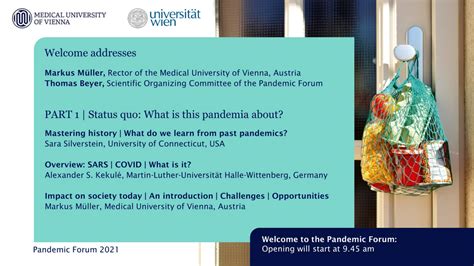 Pandemic Forum 2021 Meduni Vienna