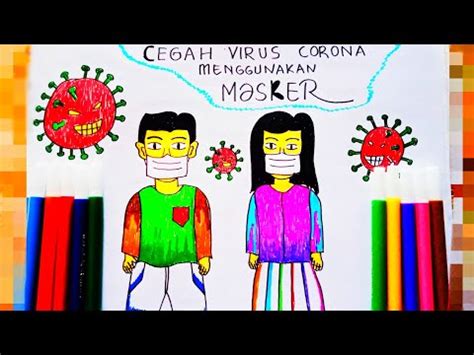 Download now dp bbm sakit flu gak enak badan. Gambar Kartun Bermasker Corona