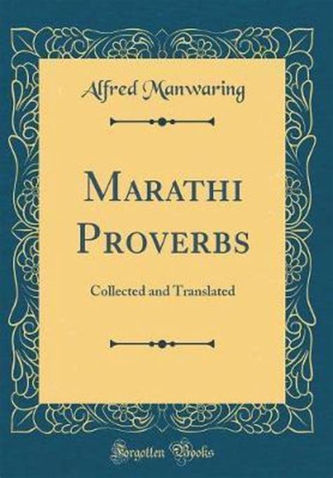 Marathi Proverbs Alfred Manwaring 9780656541706 Boeken
