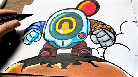 A sketch of a darryl gif (u/koishiko) female darryl. DESSIN BRAWL STARS ! - YouTube