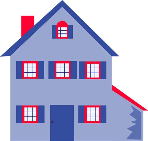 Blue And Red House Clipart Free Download Transparent Png Creazilla