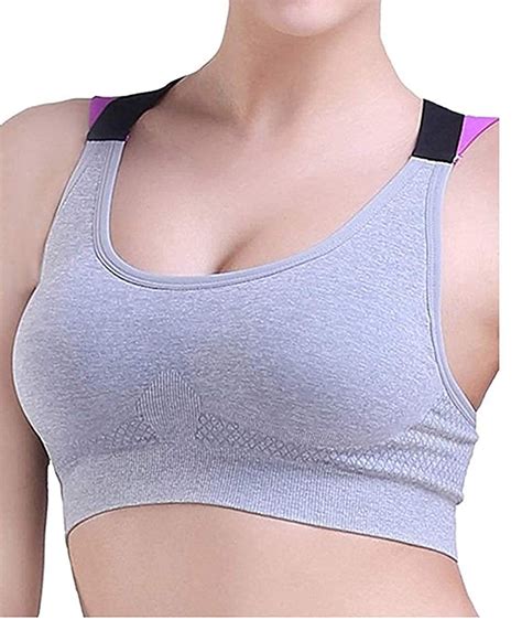 Buy Racerback Padded Sports Bra For Sports Gym Yoga Dancing Workout