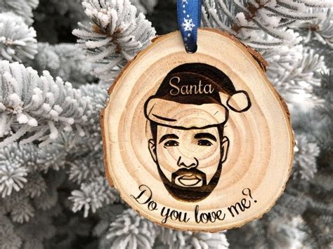 These are instant download files. Wooden Christmas Ornament Drake, Santa Do You Love Me, Rap ...