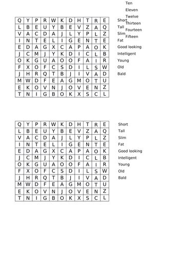 Spanish Word Searches Ks3 Teaching Resources