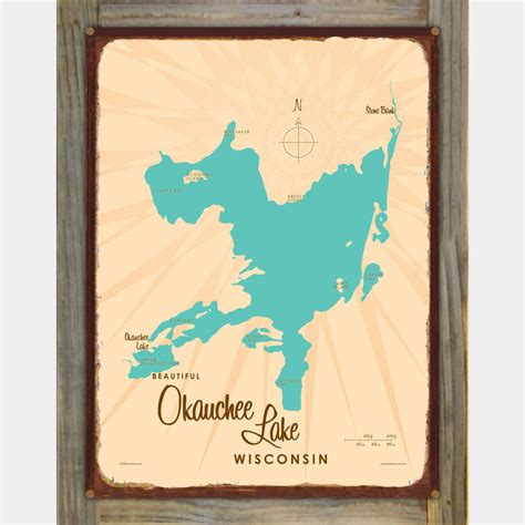 Our 1950ʼs Style Maps Look Fantastic On These Vintage Inspired Metal