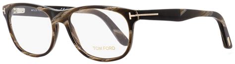 Tom Ford Rectangular Eyeglasses Tf5431 062 Brown Horn 53mm Ft5431