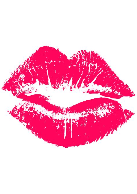 Pink Lipstick Kiss Free Svg File For Members Svg Heart