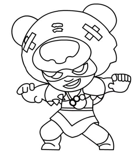 Dibujos Para Colorear De Brawl Stars De Nita