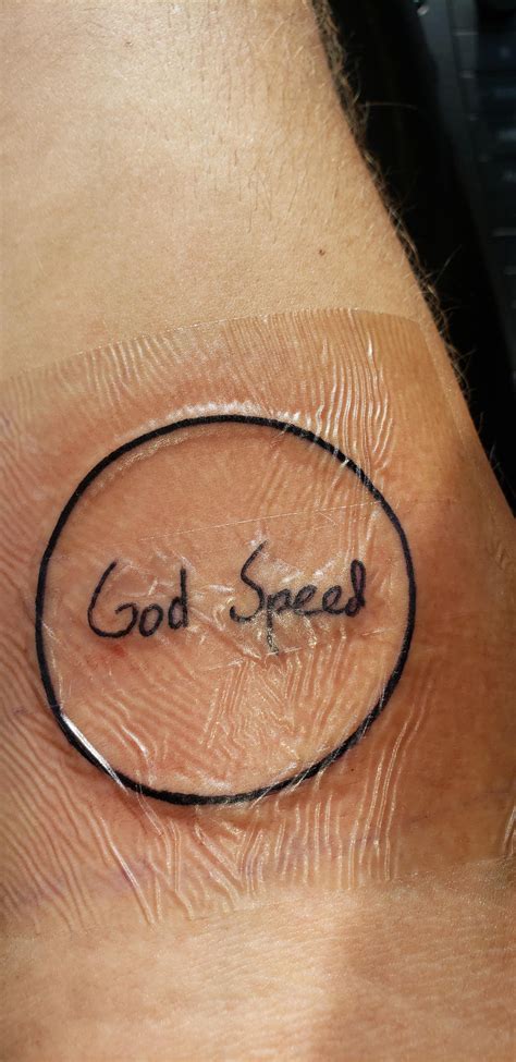 Perfect Circle/God Speed memorial tattoo : MacMiller