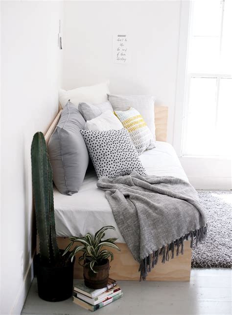 Thus, a daybed comes highly recommended for a small space. The Merrythought | Diy daybed, Daybed couch, Twin bed couch