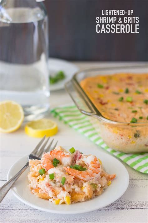 Seafood casserole recipe by 21st century chef Lightened-Up Shrimp and Grits Casserole | Grits casserole ...