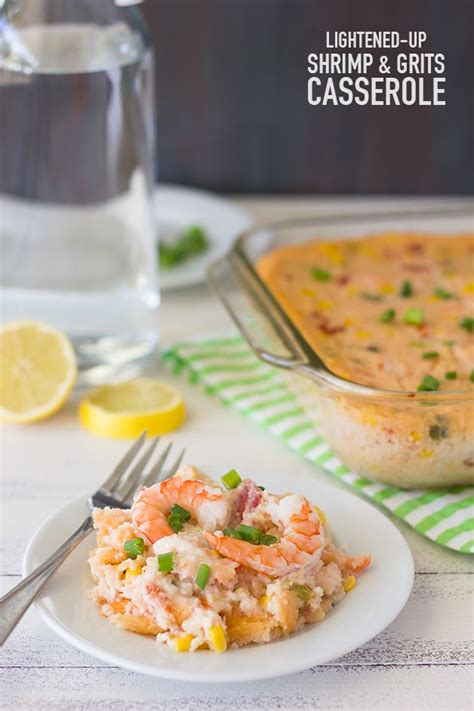 Seafood casserole recipes are some of the quickest and simplest meals to put together. Lightened-Up Shrimp and Grits Casserole | Grits casserole ...