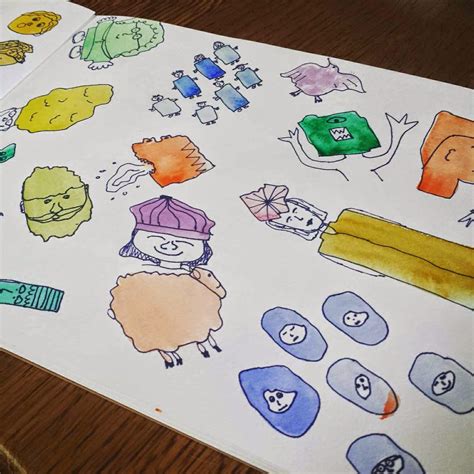 shellmo: Watercolor Doodles