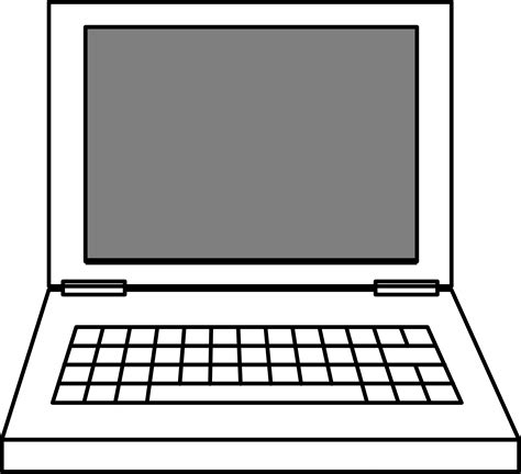 Laptop Black And White Free Content Clip Art Space Computer Cliparts
