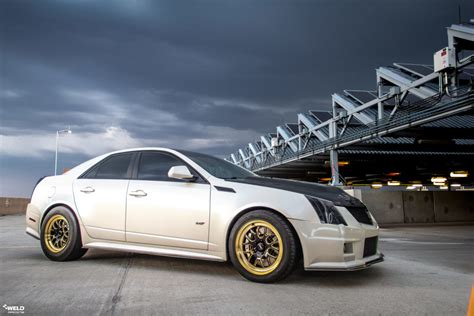 White 2nd Generation Cadillac Cts V Weld S77 Weld Wheels