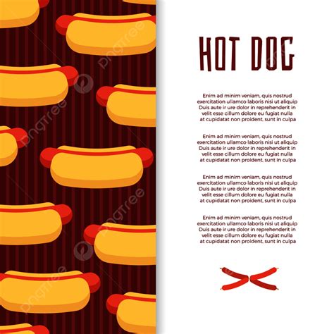 Gambar Desain Spanduk Makanan Cepat Saji Dengan Poster Hot Dog Dan