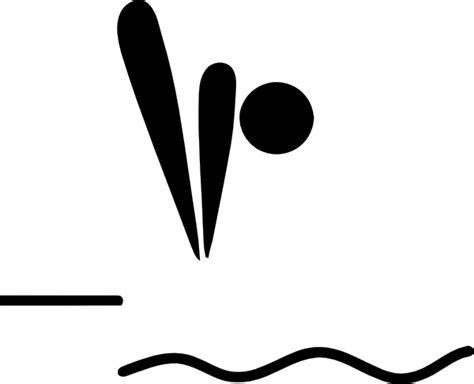 Olympic Sports Diving Pictogram Clip Art 111234 Free Svg Download 4