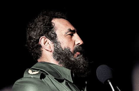 Fidel Castro During A Speech In Cuba First Contribution Colorization