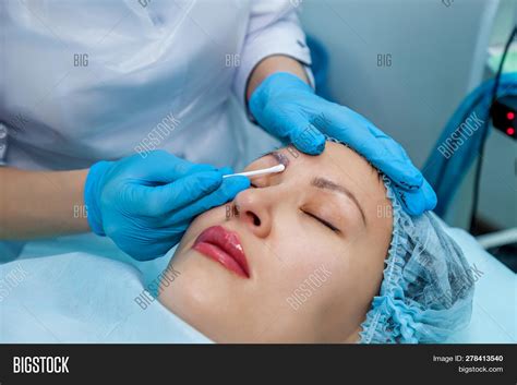 Beautician Applies Image And Photo Free Trial Bigstock