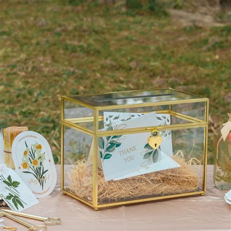 Wedding Glass Card Box Ncypgarden