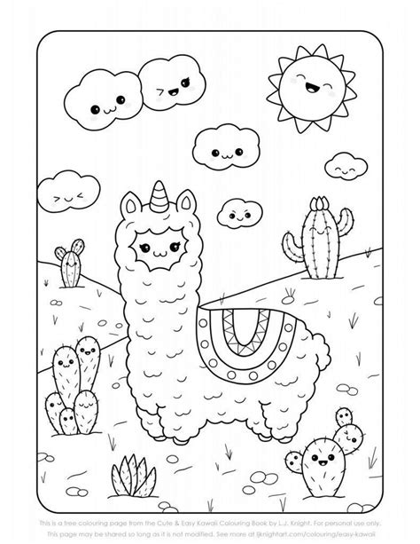 Discover The Adorable World Free Printable Kawaii Coloring Pages For