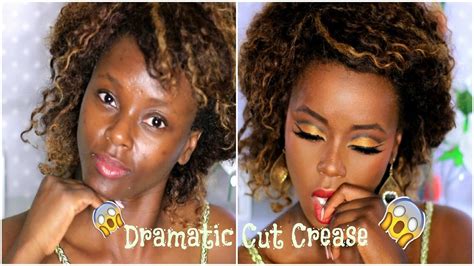 Easy Dramatic Cut Crease Makeup Look Flychickrose Youtube